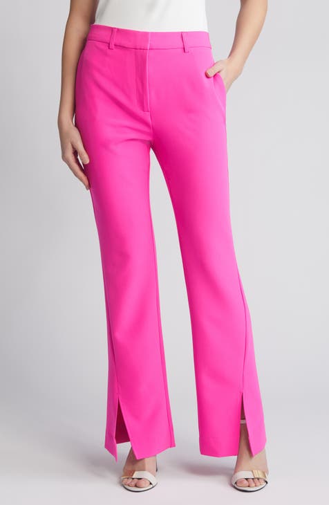 Take Your Time Hot Pink High Waist Wide Leg Trousers – Club L London - USA