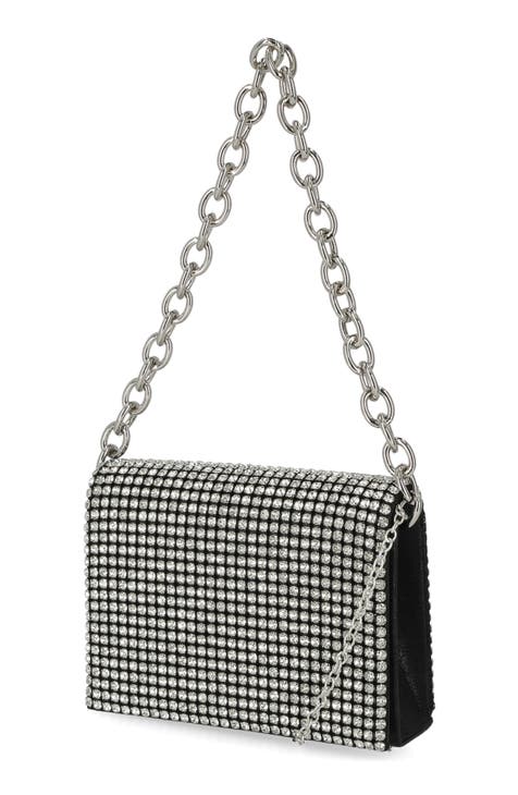 JW Pei Abacus Crystal-embellished Shoulder Bag - Black