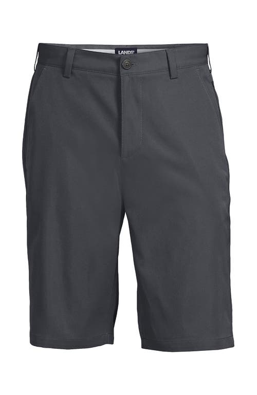 Shop Lands' End School Uniform  Active Chino Shorts In Arctic Gray