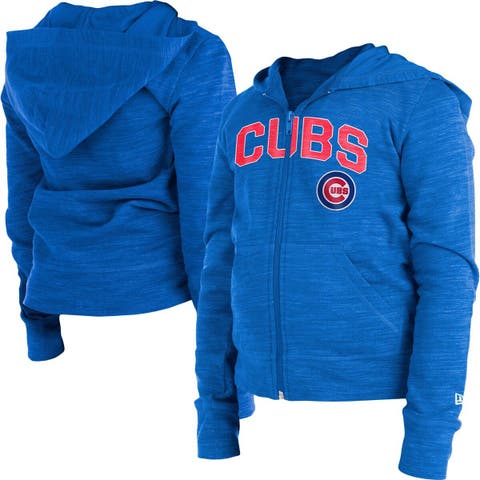 Youth Chicago Cubs Royal Stadium Color-Block Full-Zip Hoodie