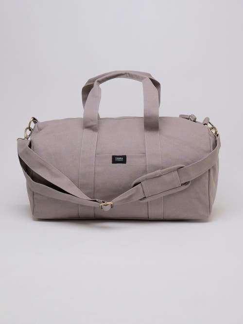 Shop Terra Thread Organic Cotton Gym Bag In Cloud Grey