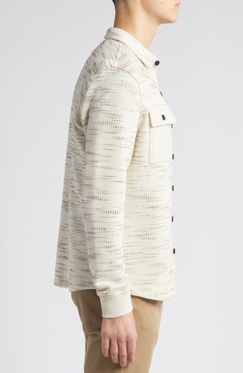 Robert Barakett Heller Button-up Overshirt In Cream