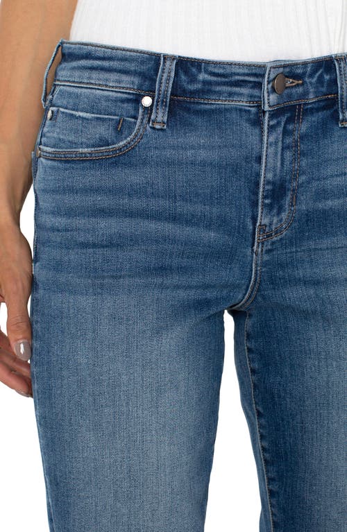 Liverpool Los Angeles Kennedy Distressed Crop Straight Leg Jeans In Mcallaster