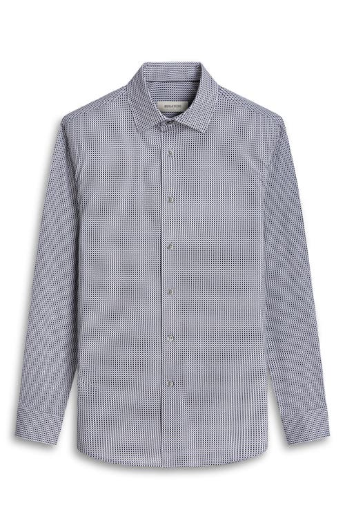 Bugatchi Men's Ooohcotton James Micro-check Sport Shirt In Black