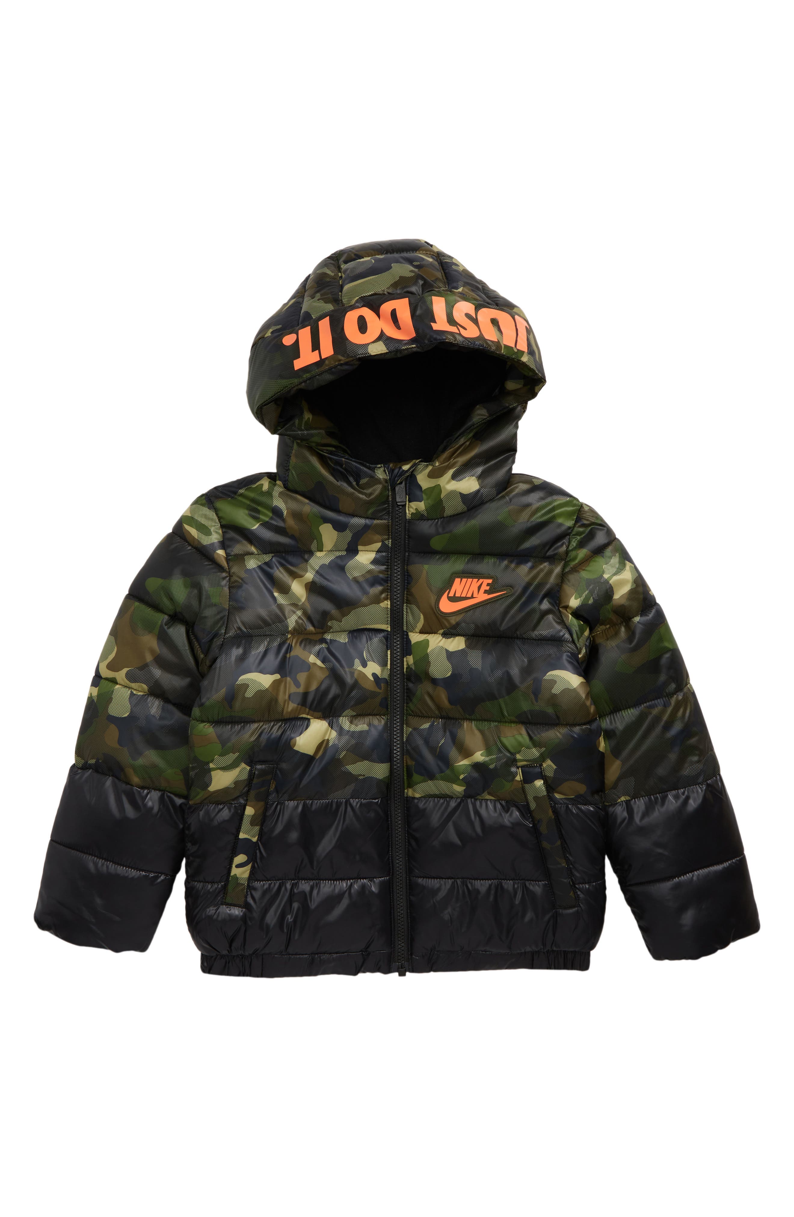 nike puffer long coat