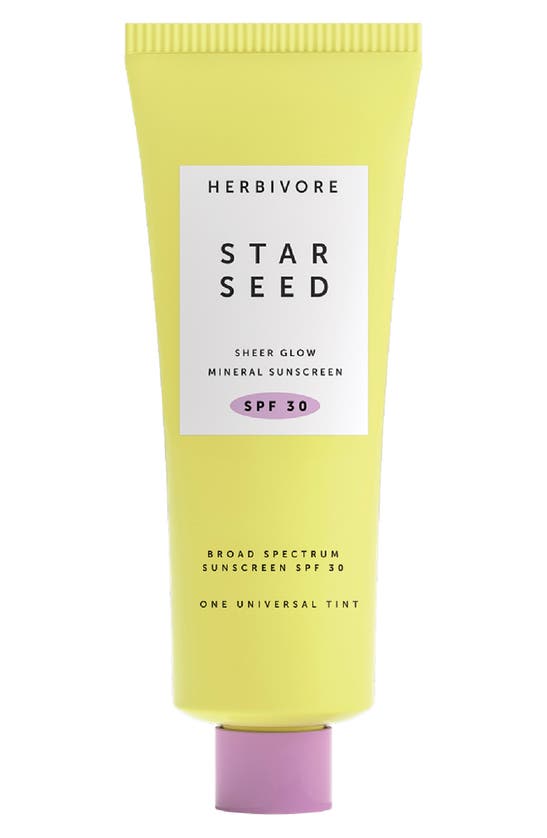 Shop Herbivore Botanicals Star Seed Sheer Glow Mineral Sunscreen Spf 30, 1.7 oz