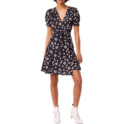French Connection Atella Verona Faux Wrap Dress, Blue