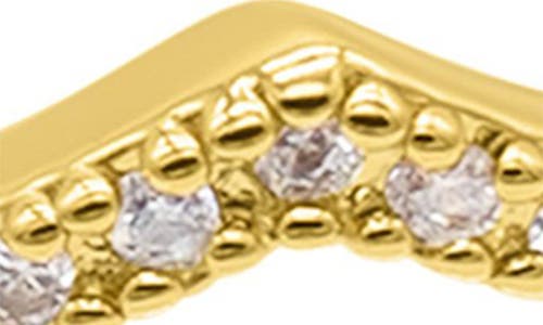 Adornia 2-piece Chevron Ring Set In Gold