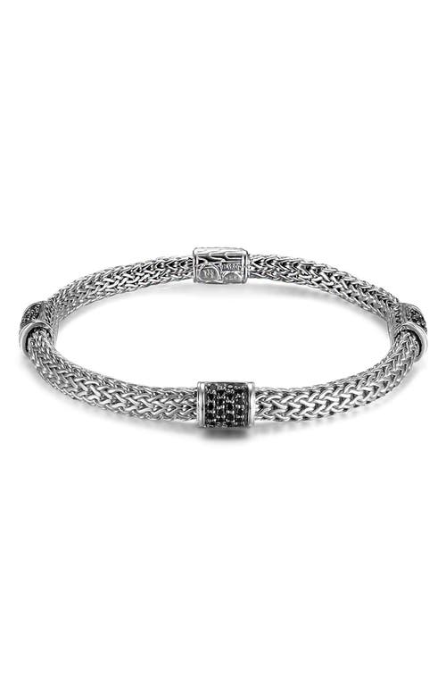 John Hardy Sapphire Stations Chain Bracelet in Silver 