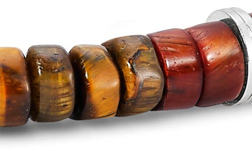 Jonas Studio Riverside Beaded Slider Bracelet In Tiger Eye