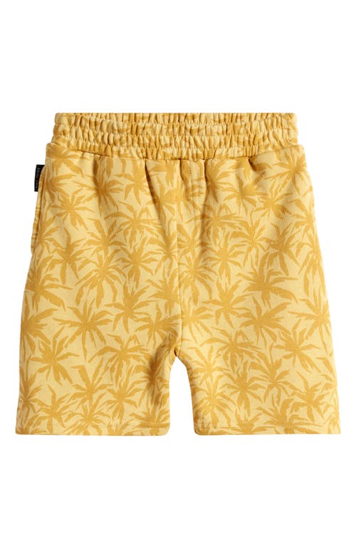 Tiny Tribe Kids' Stretch Cotton Pull-on Shorts In Dusty Yellow