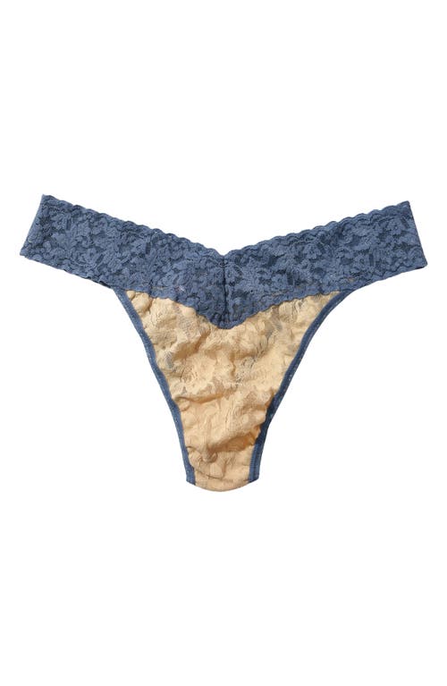 Shop Hanky Panky Signature Lace Original Rise Thong In Chai/winb