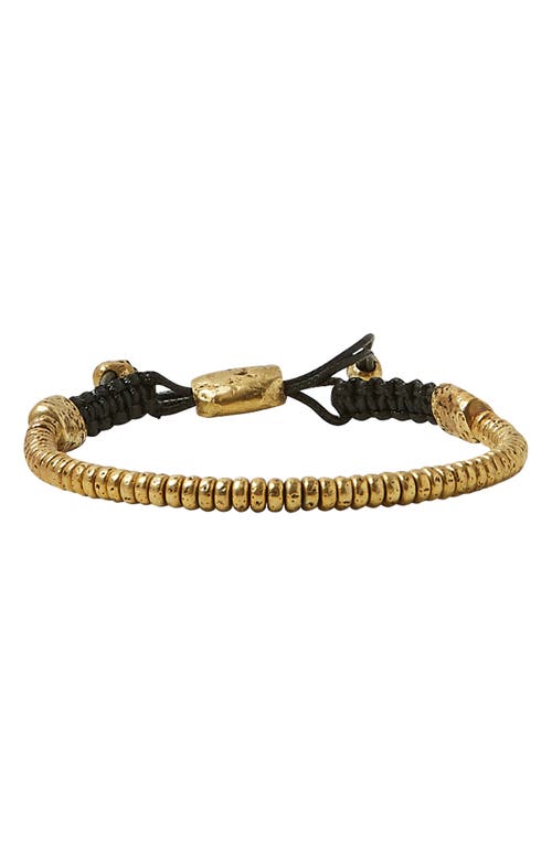 John Varvatos Men's Skull Slider Bracelet in Brass at Nordstrom