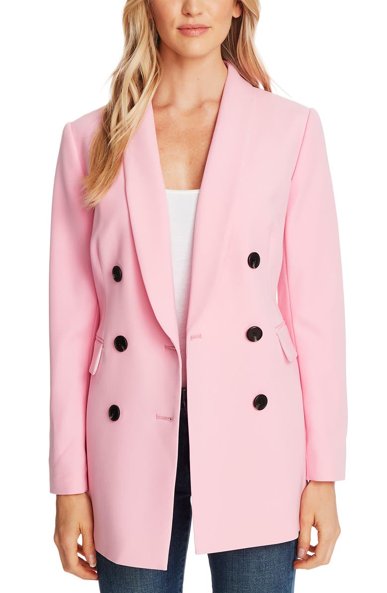 CeCe Double Breasted Twill Blazer | Nordstrom