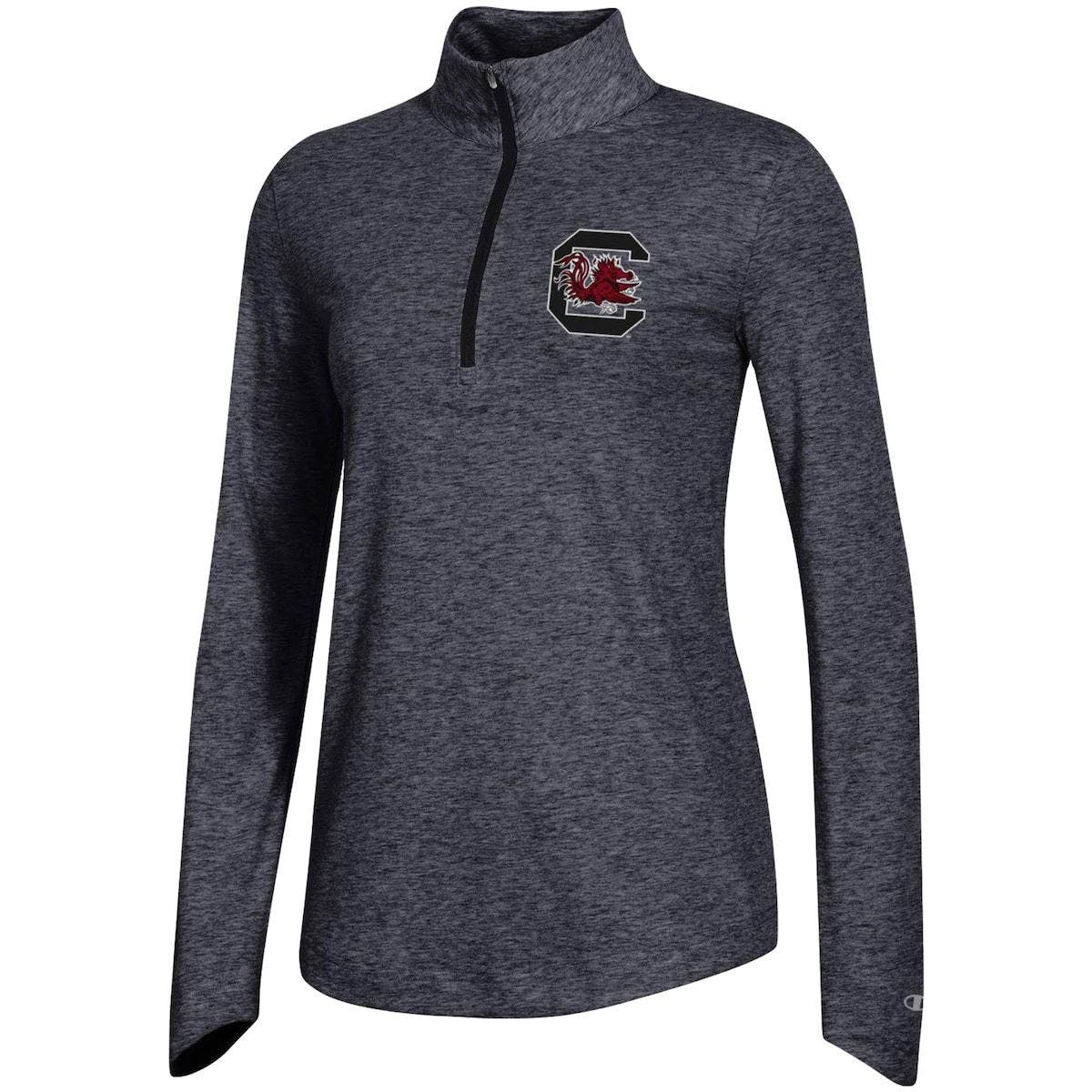 champion women's campus quarter zip sweatshirt with taping