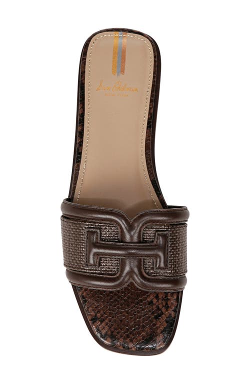 Shop Sam Edelman Irina Slide Sandal In Pinto Brown