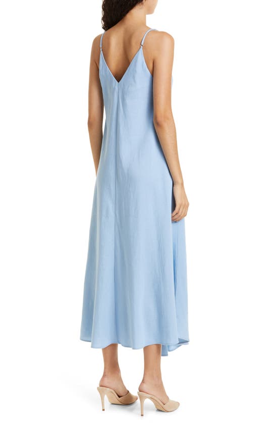 L'AGENCE LORRAINE LINEN BLEND TRAPEZE DRESS