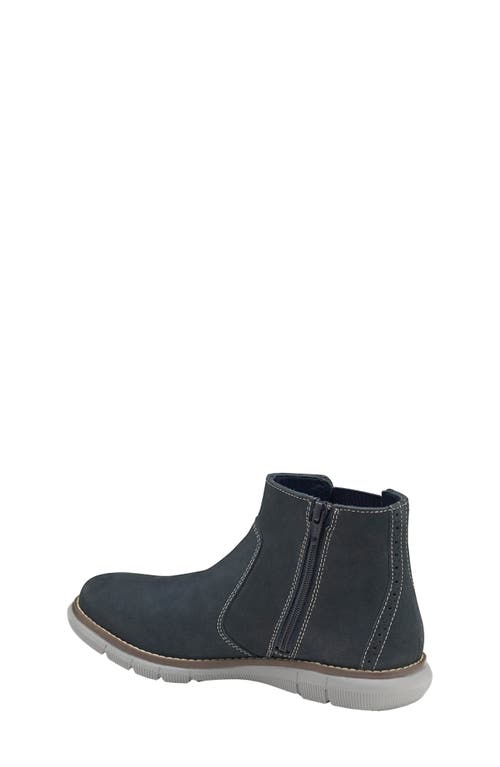 Shop Johnston & Murphy Holden Chelsea Boot In Navy Oiled Nubuck