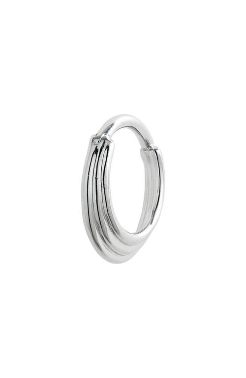 Shop Maria Tash Hiranya Single Hoop Earring In White Gold