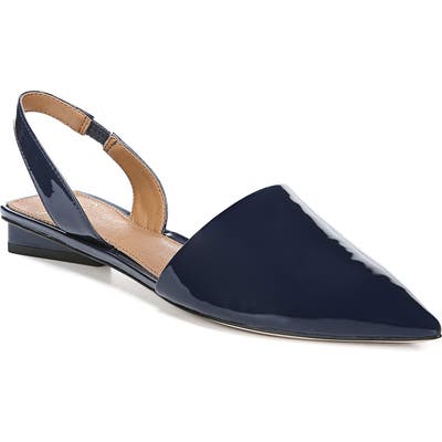 Sarto By Franco Sarto Graydon Pointy Toe Slingback Flat, Blue