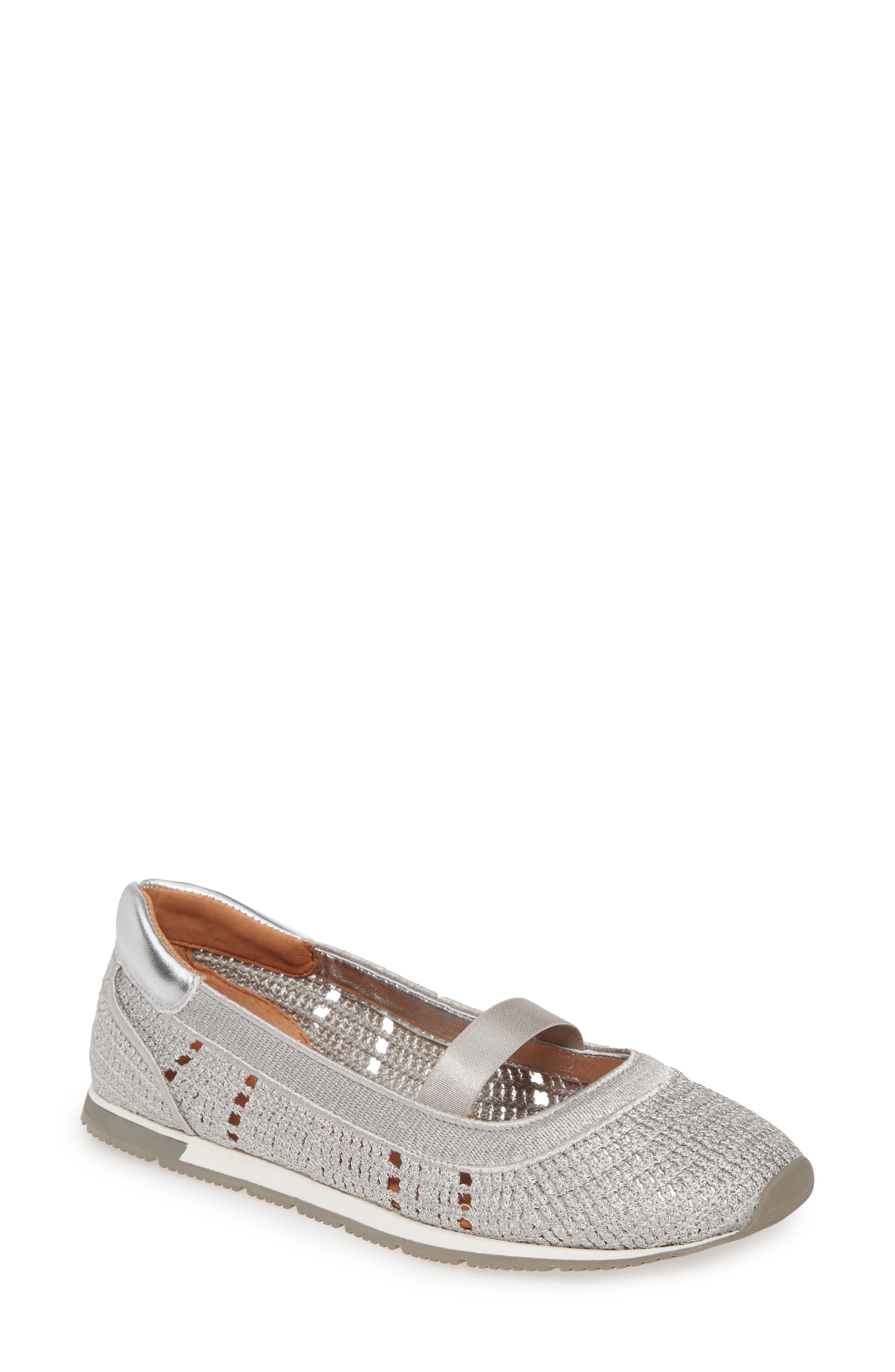 Gentle Souls By Kenneth Cole Luca Knit Ballet Flat, Grey