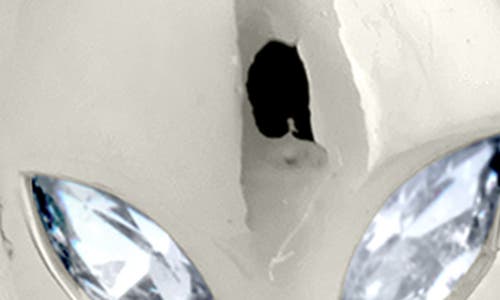 Sterling Forever Space Cowgirl Cz Mismatched Stud Earrings In Silver