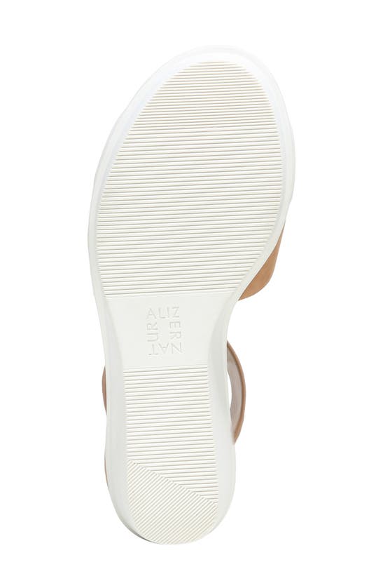 Naturalizer Riviera Wedge Sandal In Cookie Dough Leather