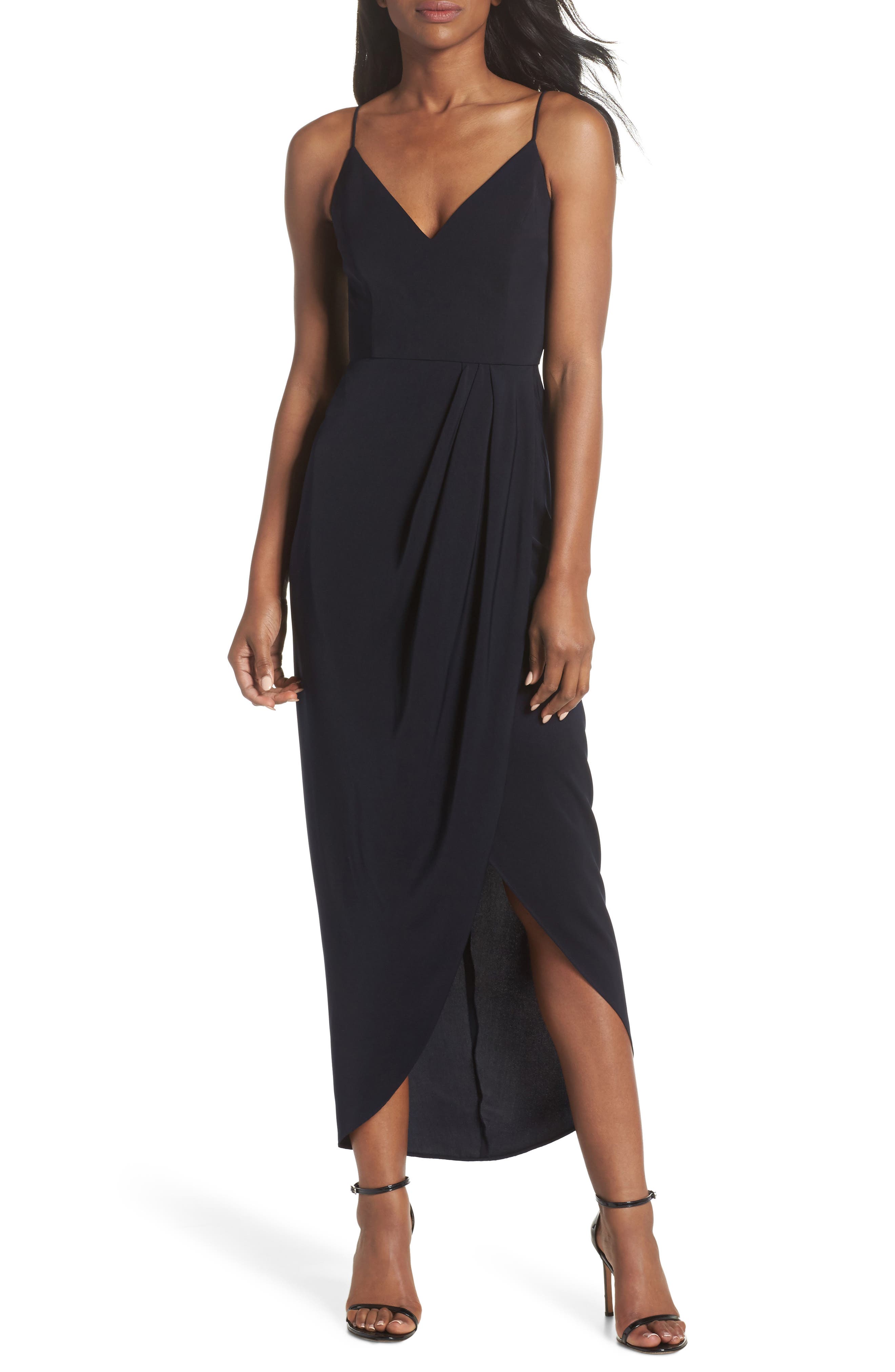 Shona Joy Tulip Hem Maxi Dress, Blue