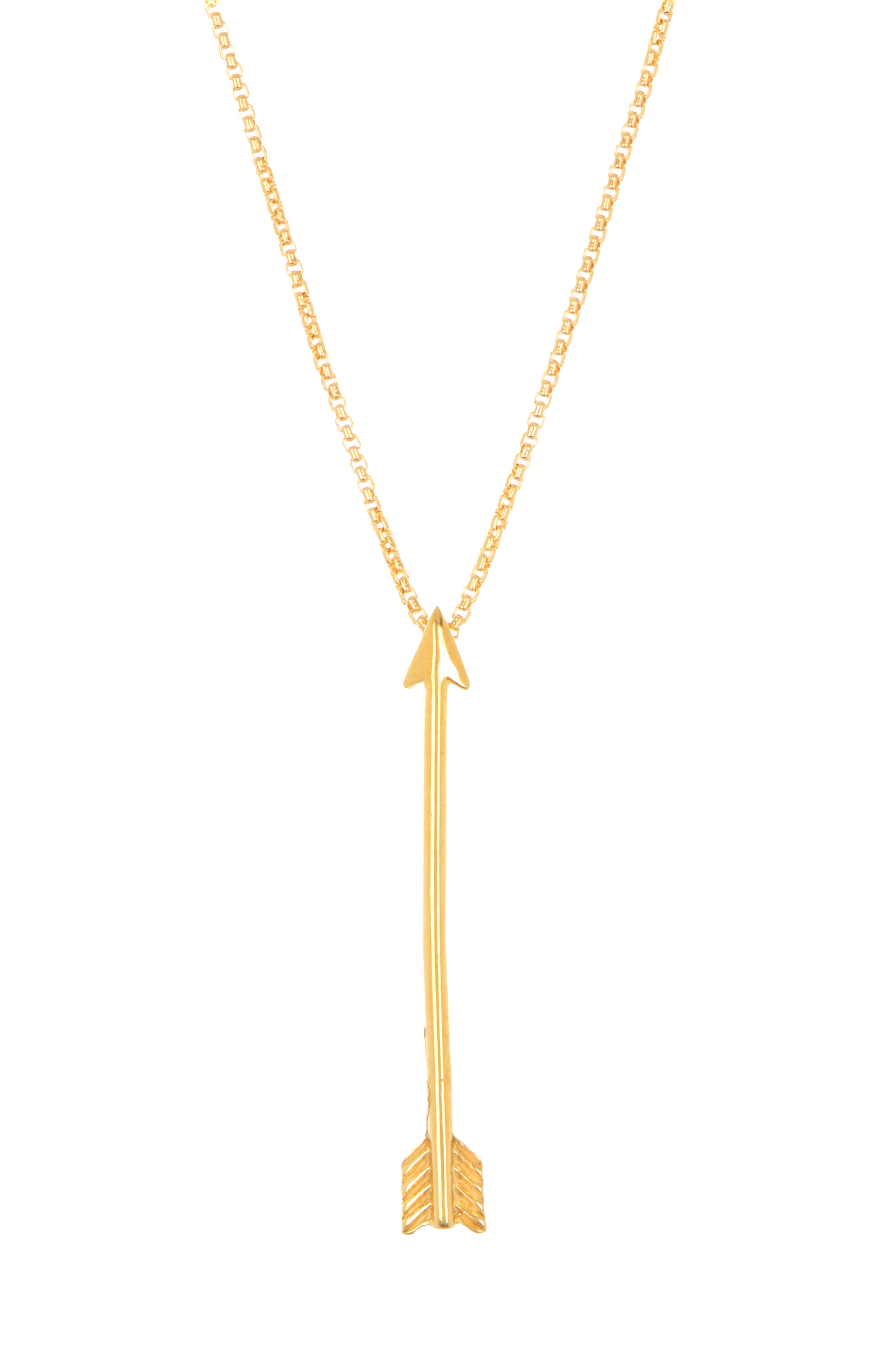 Alex And Ani 14k Gold Vermeil Arrow Pendant Necklace