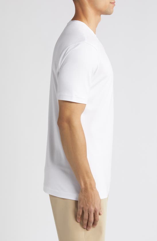 Mizzen + Main Knox Solid White Performance T-shirt In White