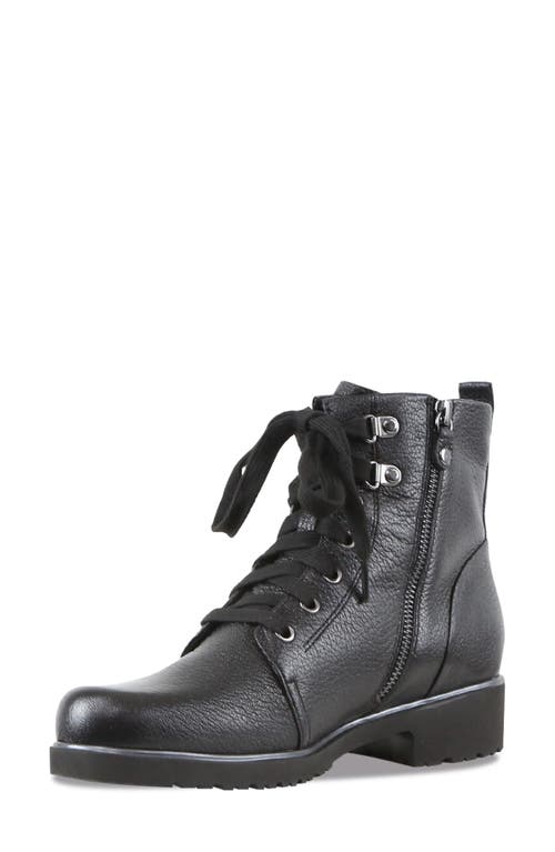 Shop Munro Hartley Combat Boot In Black