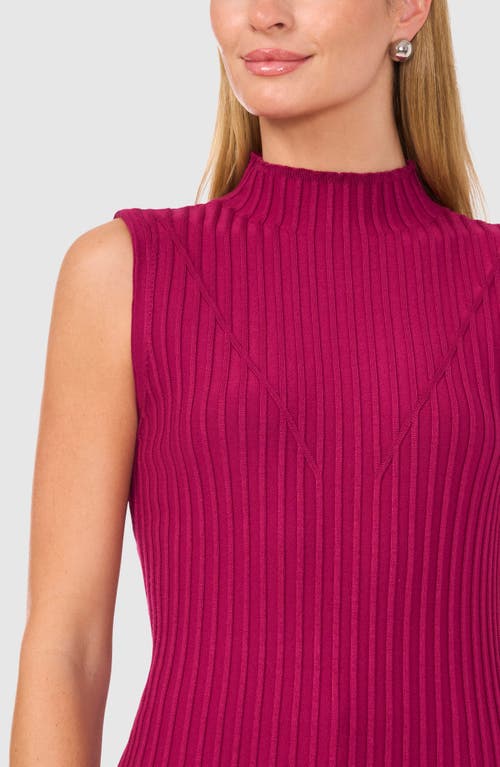 Shop Halogenr Halogen(r) Mock Neck Sleeveless Sweater In Raspberry Purple