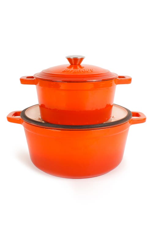 Berghoff Neo 4-piece 3-quart Cast Iron Set In Orange