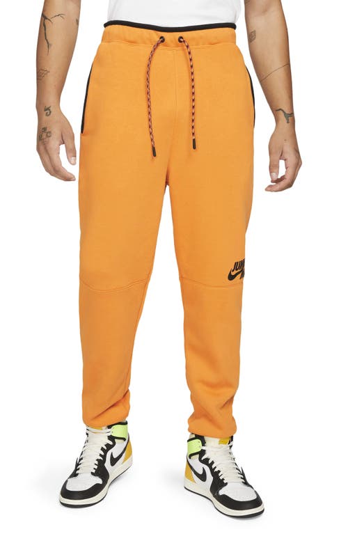 Nike Jordan Jumpman Fleece Sweatpants in Light Curry/Black