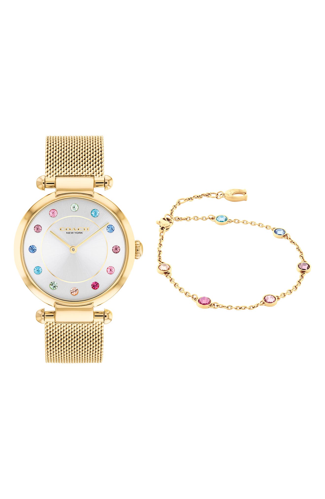 COACH Cary Set Mesh Strap Watch, 34mm
