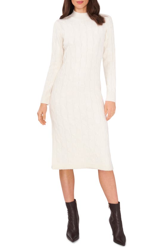 Cozy Cable Knit Sweater Dress