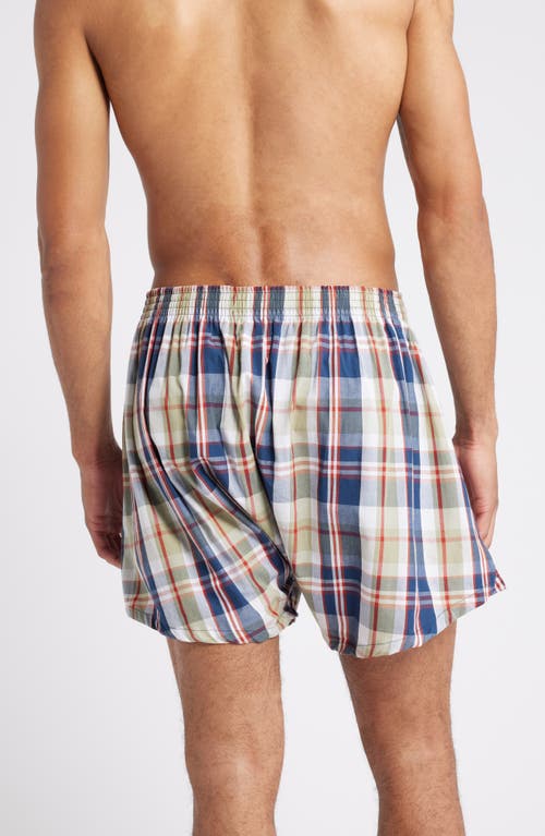 Shop Nordstrom 3-pack Classic Fit Boxers In Navy Blue Tartan Multi