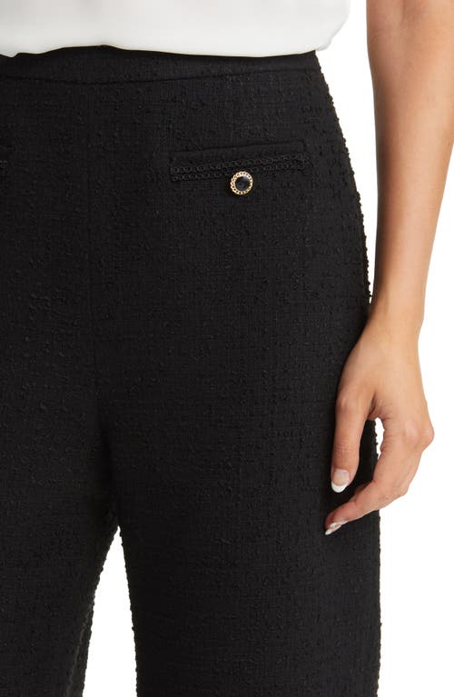 Ted Baker Katyyt Bouclé Straight Leg Ankle Pants In Black