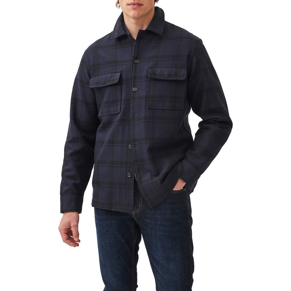 Rodd & Gunn Wadestown Slim Sports Fit Plaid Shirt Jacket In Midnight