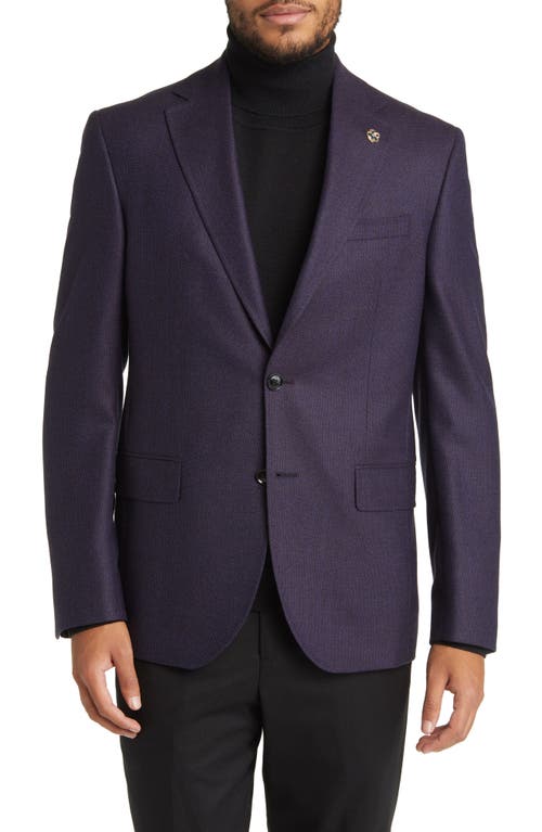 Ted Baker London Ralph Extra Slim Fit Wool Sport Coat in Burgundy at Nordstrom, Size 38 Regular