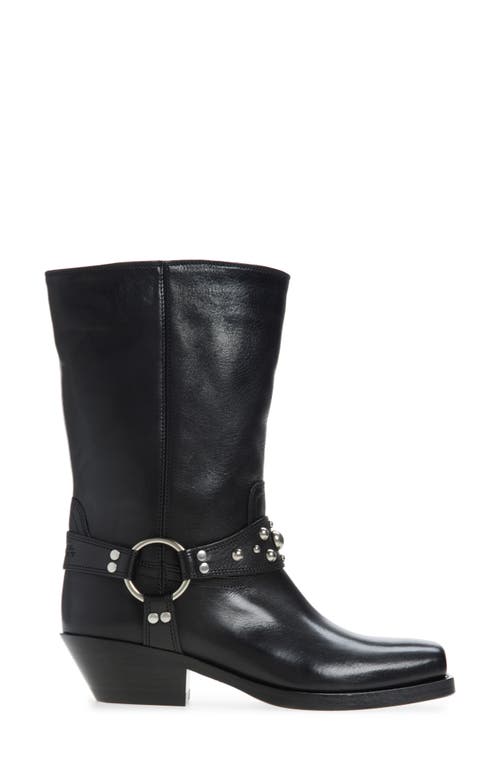 Shop Isabel Marant Antya Studded Biker Boot In Black