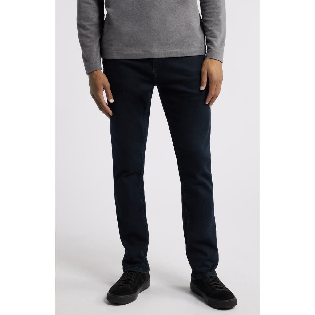 Johnston & Murphy Straight Leg Jeans In Black Wash
