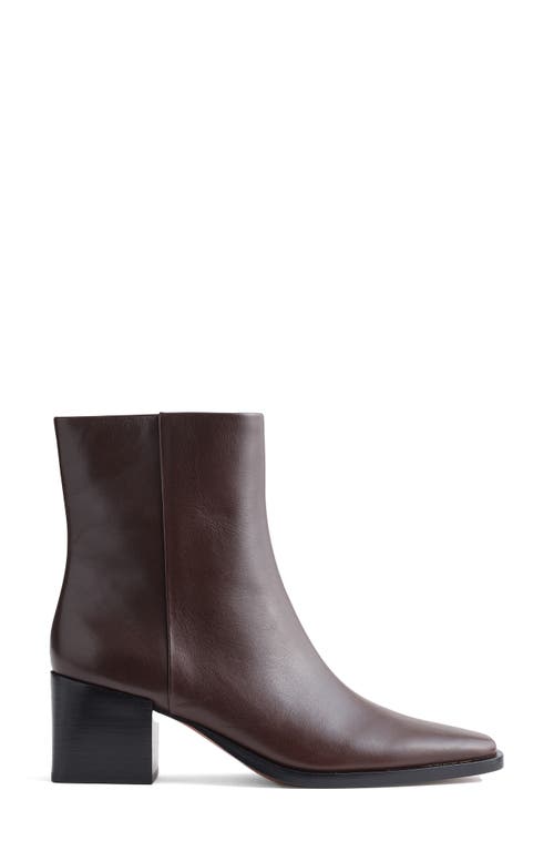 Shop Madewell Wilshire Bootie In Turkish Coffee