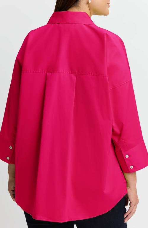 Shop Foxcroft Avery Stretch Button-up Shirt In Pink