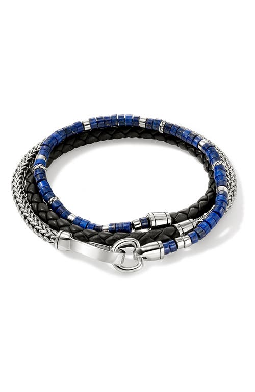 Shop John Hardy Heishi Chain Wrap Bracelet In Silver