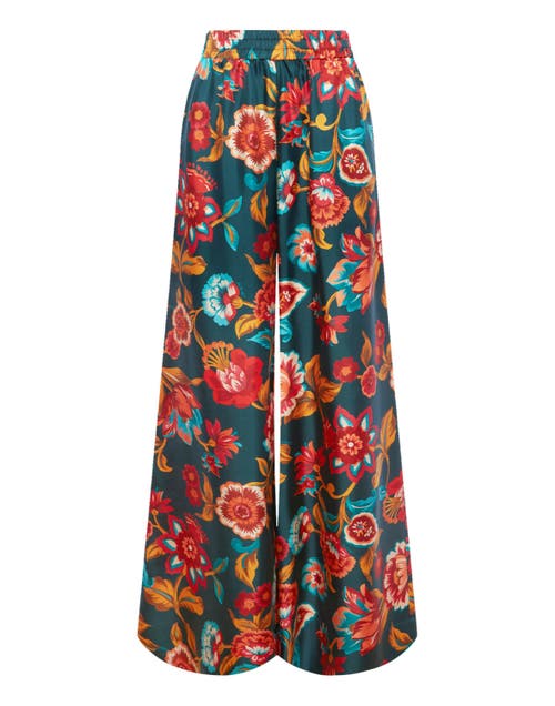 La Doublej Palazzo Pants Hottie Emerald In Hottie Emerald