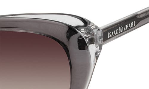 Isaac Mizrahi New York 54mm Cat Eye Sunglasses In Gray