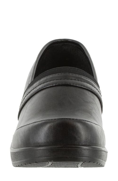 Easy Street Origin Embossed Comfort Slip-on Clog In Black Lamy/black