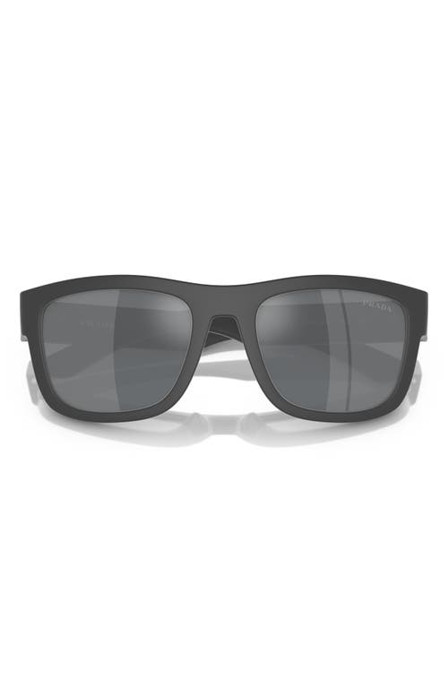 56mm Pillow Sunglasses in Light Grey Gradient