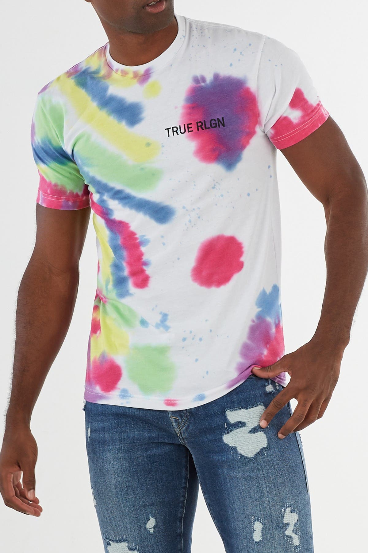 true religion tie dye shirt
